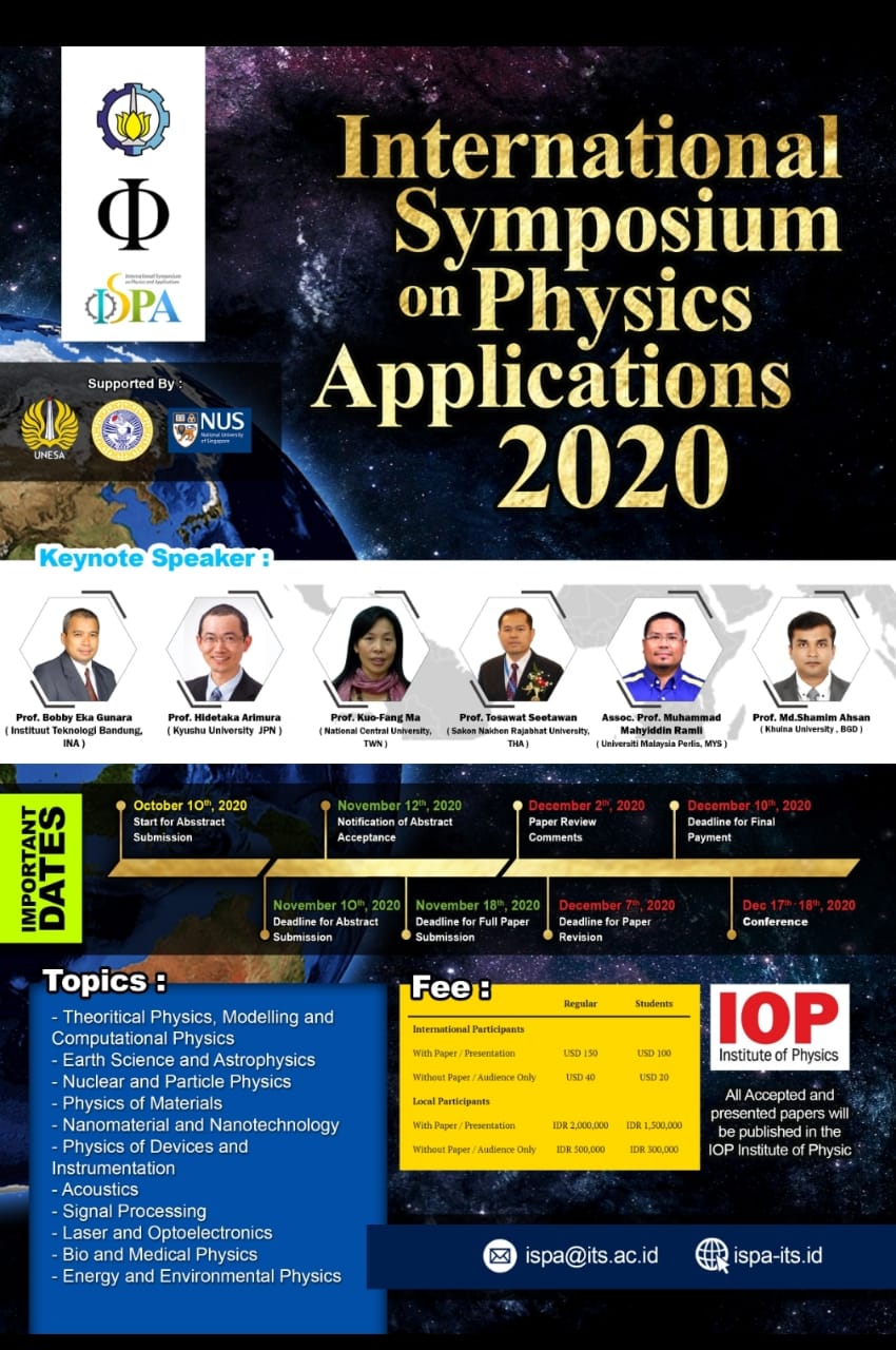 International Symposium on Physics Applications 2020